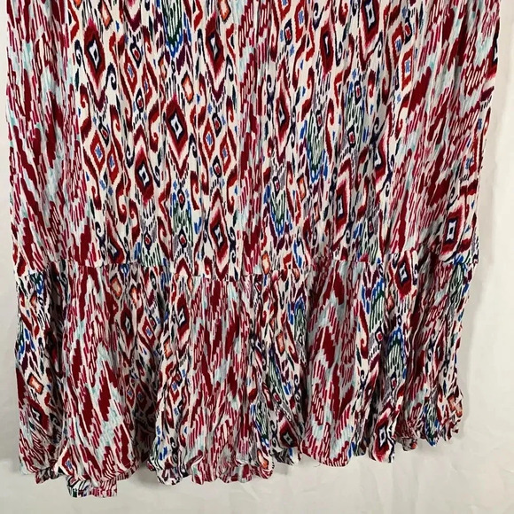 Dressbarn Westport Skirt Women’s 1X Ruffle Smoked Waist Pull On MIDI NWT - Picture 11 of 11